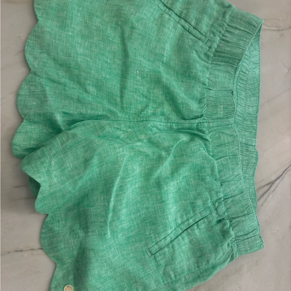 Lilly Pulitzer High Waist Green Shorts